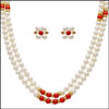 Pearl Set With Matching Eartop - FB2812-001 - Click here to View more details about this Product